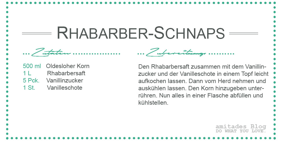 amitades.blog | Rezept Rhabarber-Schnaps