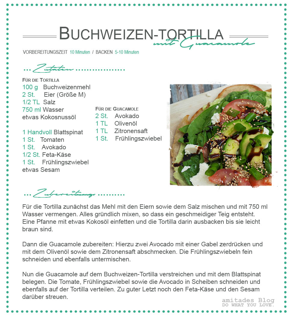 amitades.Blog | Buchweizen-Tortilla Rezept