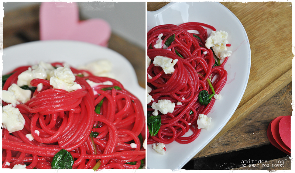 Rote Bete Spaghetti Zum Valentinstag Amitades Blog