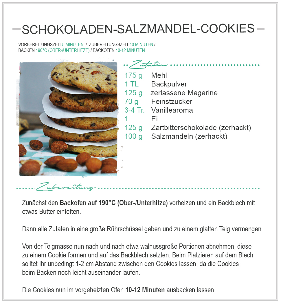amitades.Blog | Rezept - Schokoladen-Salzmandel-Cookies 