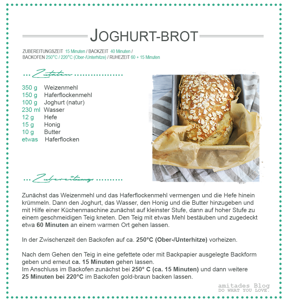 amitades.Blog | Rezept Joghurt-Brot & Mandelstreich